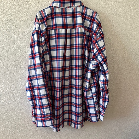 DIXXON Men's Red and Blue Plaid Live Free Forever Shirt New with Tags Size 4X - Picture 7 of 7